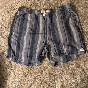 Katin Men's Striped Shorts - Blue and Gray